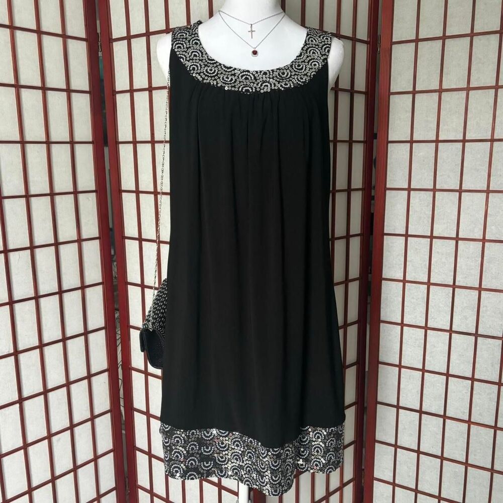 Unbranded Women's Black and Silver Going-out-dresses